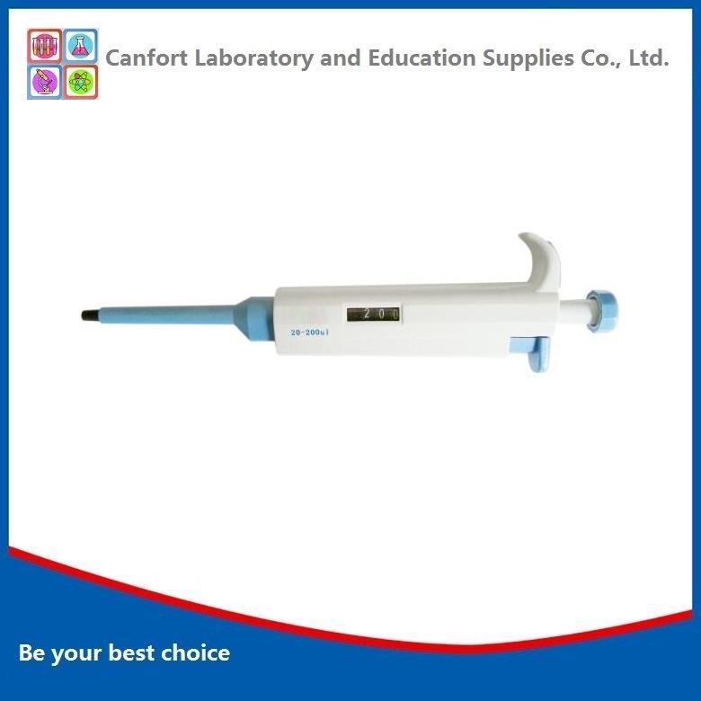 High accuracy adjustable single channel pipette