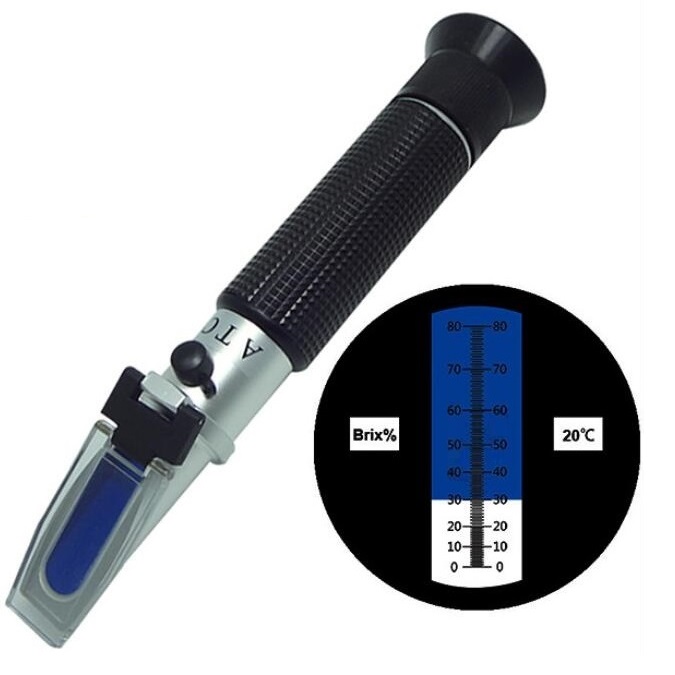 Portable Refractometer 0-80% with good quality