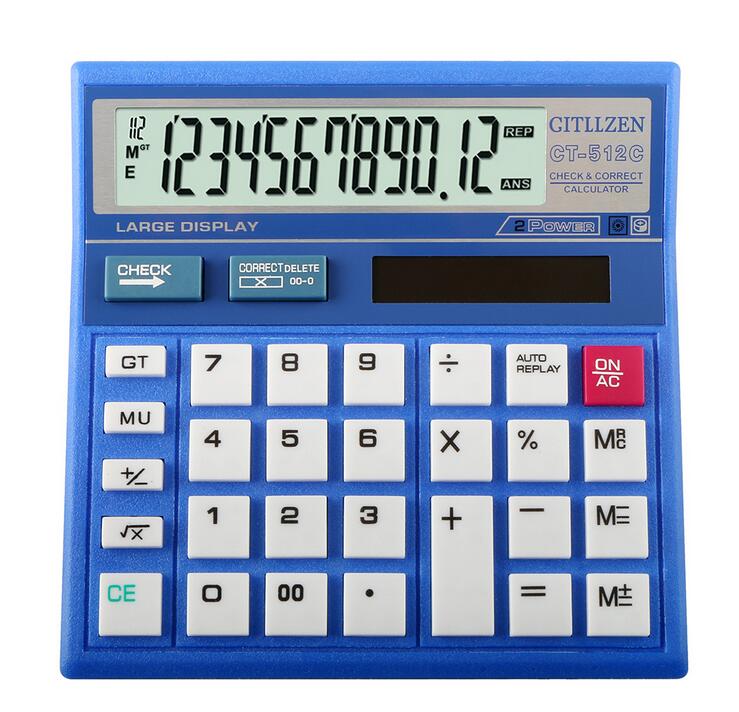 Calculadora electrónica de escritorio de 12 dígitos CT512