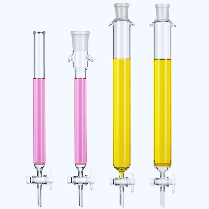 Columna de cromatografía de vidrio