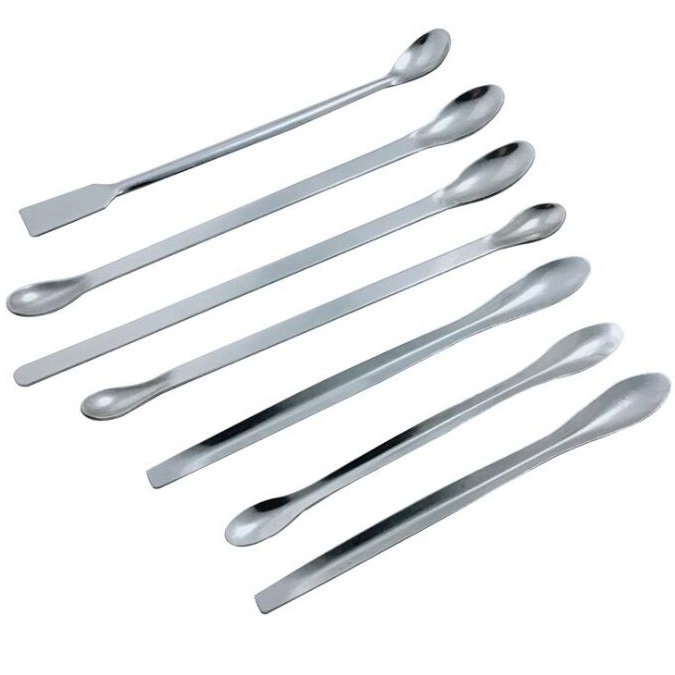 5 Piece Richohome 2 in 1 Stainless Steel Spatula Scoop Lab Spoon Spatula 