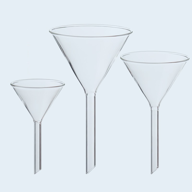 Glass Funnel, Long Stem Glass Funnel