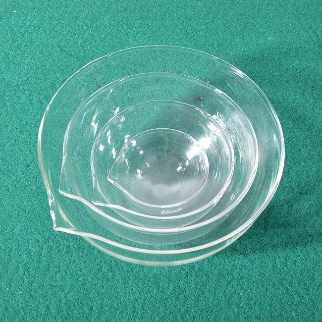 Glass Evaporating Dish, Round Bottom