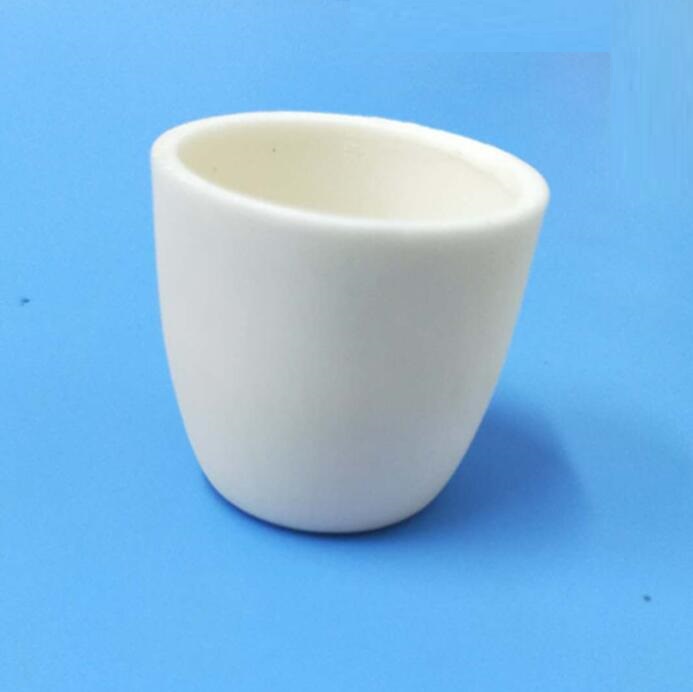 Conical alumina ceramic crucible