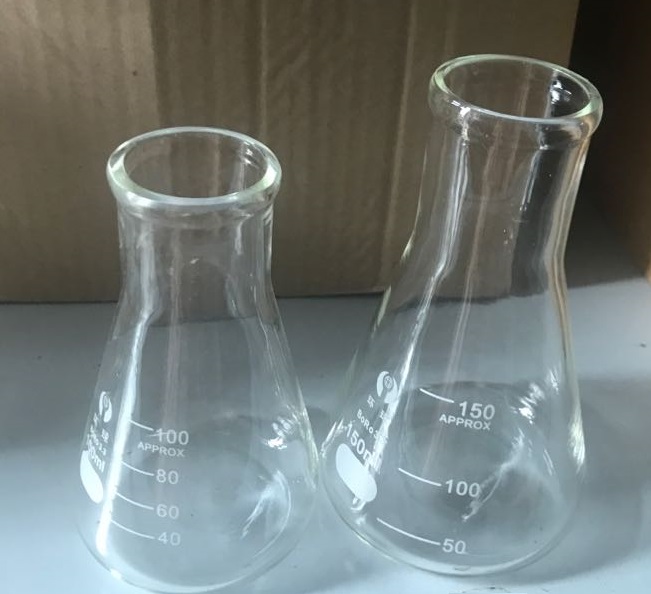 Narrow mouth erlenmeyer flask