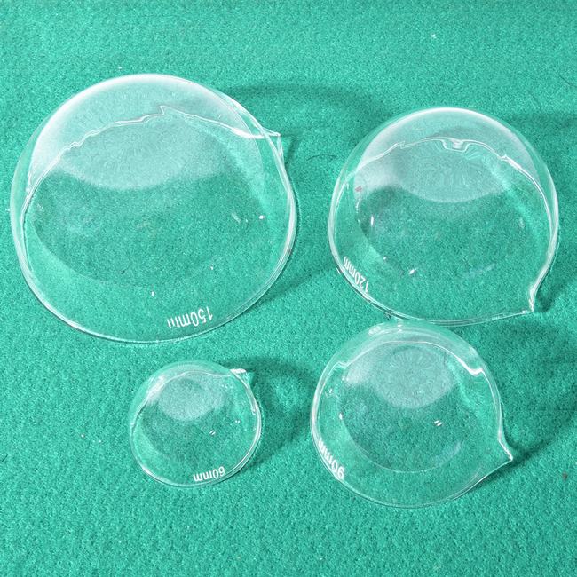Plato evaporador de vidrio, fondo plano