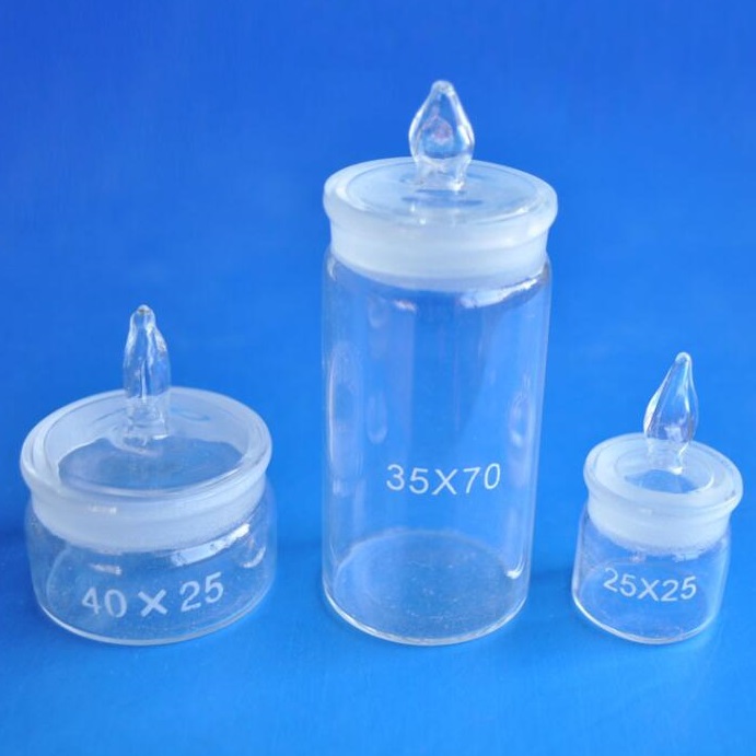 Glass weighing bottle