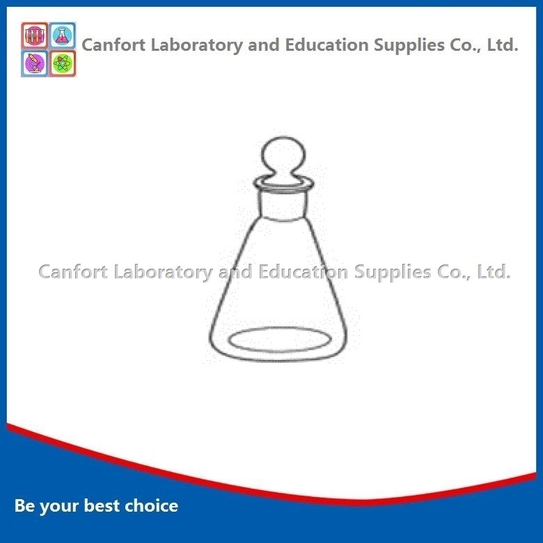 CONICAL FLASK, ground-in glass stopper, boro 3.3