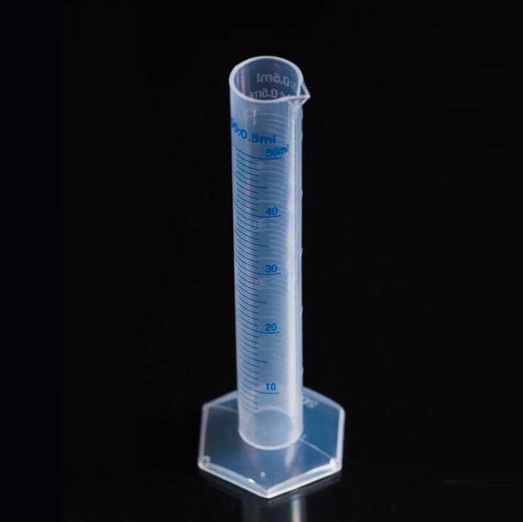 Cilindro de medición de plástico